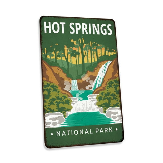 Hot Springs National Park Sign Vintage Looking Decorative Signs Home Décor Gift 8x12 Gloss 208120086015