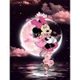 thumbnail image 2 of Cuadros Decorativos 5D DIY Diamond Painting Kits Taladro redondo completo Disney Moon Minnie Mosaico Imagen Wdftyju  embutido en tela, 2 of 8