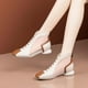thumbnail image 5 of Amzcrzy Zapatos de mujer,Zapatos de mujer,Zapatillas de mujer, Sandalias de tacón bajo con punta cuadrada pequeña para mujer, botas de piel sintética con cordones y tubo corto. Sandalias Mujer Zapati, 5 of 5
