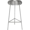 thumbnail image 1 of Meridian Furniture Tuscany Rich Silver Metal Bar Stool, 1 of 5