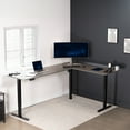 thumbnail image 4 of VIVO Gray / Black Electric 84" x 63" Corner Desk, L-Shaped Workstation, 4 of 4