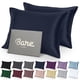 thumbnail image 1 of Juego de Fundas de Almohada de Satén Bare Home Azul Medianoche Tamaño King 20 x 36, 1 of 8