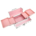 thumbnail image 4 of Bolsa de Maquilla de Vije, Organizador de Maquillaje, Estuche de Tren Cosmético, Caja de Artículos de Tocador Multifuncional de Gran Capacidad Con Divisor, Caja de, 4 of 7