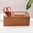 thumbnail image 4 of Wood Tissue Box Cover for Paper Facial Tissues, Wooden Rectangular Tissue Holder for Storage on Bedroom Dresser, Night Stand, Desk, 4 of 10