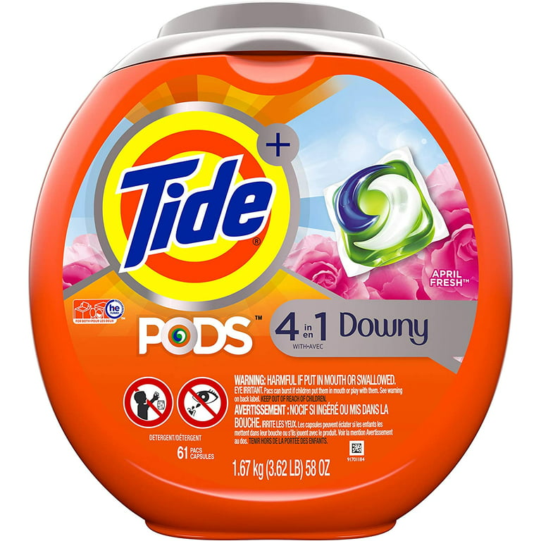 Save on Tide PODS 4-in-1 with Downy April Fresh Laundry Detergent