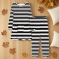 thumbnail image 2 of FAWUUDO Soft Pajama Set for Women Comfy Flannel Fleece Pajamas Warm Lounge Sleepwear Fleece Lined Pullover Tops and Pants, 2 of 6