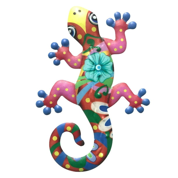 LoyGkgas New Iron Art Gecko Model Metal Lizard Craft for Wall Fence