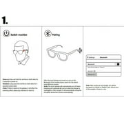 Smart Glasses,Remote Camera &Bluetooth Call & Music Sunglasses Headset Headphone