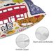 thumbnail image 3 of Fotbe London Symbols Funda de Almohada Decorativa Estilo Occidental, Lujo en Algodón, Fundas para Almohadas King, Cojín Estampado para Decoración del Hogar-16"x24", 3 of 6