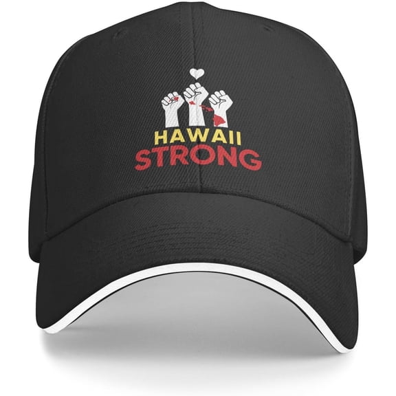 Pray for Maui Hawaii Hat for Men Women Maui Hawaii Strong Baseball Cap God Bless Hawaii Trucker Hat Black
