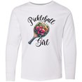 thumbnail image 3 of Inktastic Pickleball Girl Retro Long Sleeve Youth T-Shirt, 3 of 5