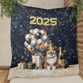 thumbnail image 3 of Happy New Year Miniature American Shepherd Welcome 2025 Balloon Firework Party Quilt Blanket MAS Dog Lover Gifts Cozy Comforter Throw Blanket - 01014, 3 of 5