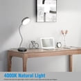 thumbnail image 2 of Lucere LED Desk Lamp, Reading Light, Office Table Lamp with 21LEDs, Flexible Gooseneck Light 4000K Natural Light Eye Protection Desk Light for Reading, Office or Video Conferencing, 2 of 10