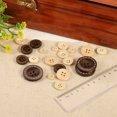 thumbnail image 4 of Uxcell 100Pack Wooden Buttons, 12.5mm 4 Hole Round Wood Sewing Button, Natural Wood, 4 of 4