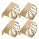 thumbnail image 1 of 4pcs Leaf Shape Cabinet Pulls Brass Gold Furniture Handles Kitchen Door Drawer Pull Knobs, 1 of 4