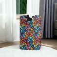 thumbnail image 6 of Yayeee Freestanding Laundry Hamper with Handle Collapsible Large Storage Basket for Clothes, Vibrant Dragon Scales Pattern, 6 of 7