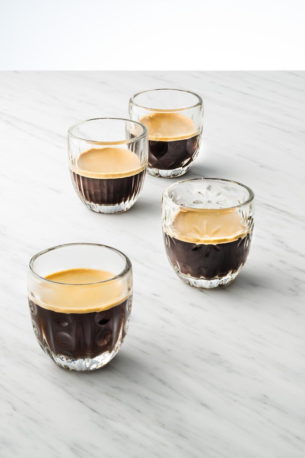 La Rochere Espresso Cups Set-4 Assorted Clear Cup