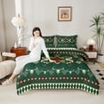 thumbnail image 5 of Feelyou Western Bohemian Aztec Bedding Comforter Set, Green Vintage Square Twin Comforter Sets, Farmhouse Sheep Skull Reversible Bedding Set, Lightweight Room Decor, 2-Piece, 5 of 9