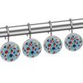 thumbnail image 2 of American Footballs Field Floves Helmets Shower Curtain Hooks Round Crystal Glass, Set of 12 Shower Curtain Rings - Shower Hooks for Curtain Shower Rings, 2 of 4