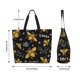 thumbnail image 5 of Fotbe Hohey Bee Golden Embroidery Bolsa Tote Estética de Lona con Estampado para Mujer - Bolsa Reutilizable de Hombro Casual para Vacaciones, Compras, Trabajo y Gimnasio, 5 of 8