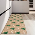 thumbnail image 4 of Brown Christmas Tree Pattern Kitchen Rug Mat,Kitchen Runner Rugs Non Skid Washable,Decorative Kitchen Floor Mats for Kitchen,Sink,Laundry,17"X47", 4 of 5
