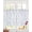 White Gray, variant on Dandelion Sheer Curtains 63 Inch Length 2 Panels Set for Living Room/Bedroom, Navy Blue Flowers Modern Minimalist Spring Kitchen Curtains Grommet Semi-Sheer Curtains Window Treatments 42"x63"x2