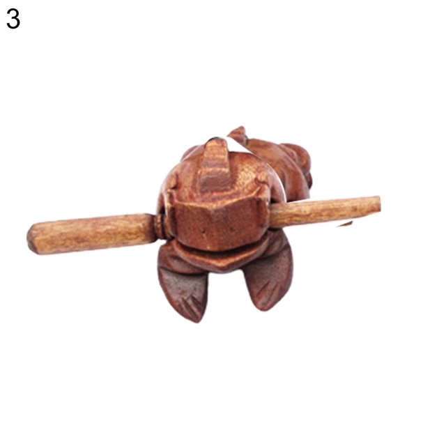 Wooden Lucky Frog Croaking Musical Instrument Tone Block Home Office Decor Craft(Type 3)