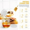 thumbnail image 6 of Airtight Honey Jar Jars Glass with Lid Plastic Pots Dispenser Candle Small Bottles Caviar, 6 of 6