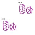 thumbnail image 2 of sweethay 2 uds moldes de pan moldes de repostería moldeadores de plástico antiadherentes accesorios para hornear pan reutilizables, púrpura Violeta 2piezas sweethay CBP145419, 2 of 6