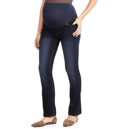 Maternity Full-Panel Super Soft Straight Leg Jeans -- Available in Plus Size