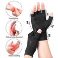 thumbnail image 2 of Un par de guantes de compresión de cobre para artritis. Guantes sin dedos para osteoartritis., 2 of 5
