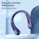 thumbnail image 4 of Portable 3 Speed Neck Fan USB Rechargeable Lazy Neckband Bladeless Cooler, 4 of 5