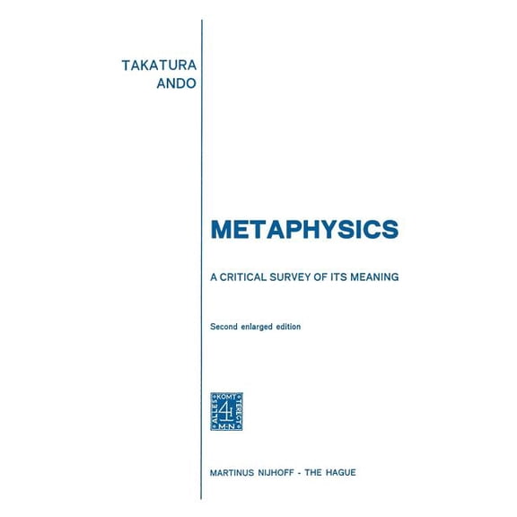 Metaphysics: A Critical Survey of Its Meaning, (Paperback)