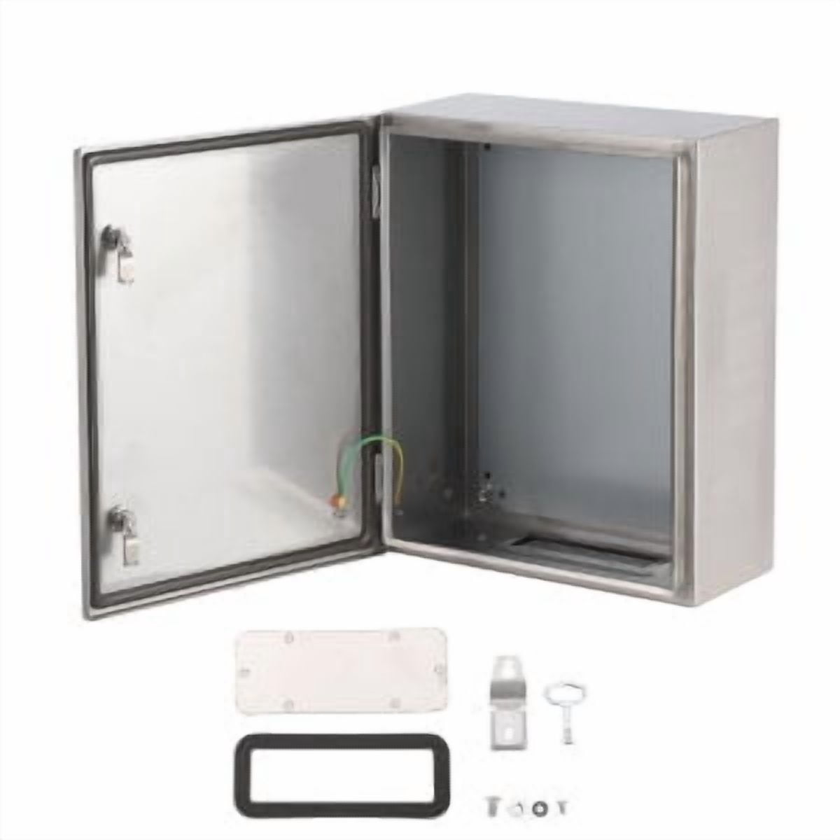 Yesurprise Waterproof Electrical Junction Box, 20" x 16"x 8", Stainless Steel Hinged Junction Box, IP65 Dustproof Enclosure, Outdoor Electrical Box, with Mounting Plate