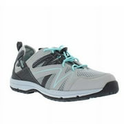 Nevados Womens Grey/Teal Lightweight Vent Bungee Closure Shoes