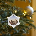 thumbnail image 7 of 3drose, Seattle Skyline, Christmas Holiday - Us48 Rdu0063 - Richard Duval, 3 inch Snowflake Porcelain Ornament, 7 of 7