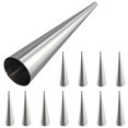 thumbnail image 3 of Cream Horn Molds 12Pcs Large Size Baking Cones Stainless Steel Roll Horn Forms Conical Danish Pastry, 3 of 5