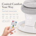 thumbnail image 6 of TouHeart Electric Baby Swing for Infants, 5 Speeds, 5 Vibration Levels, Bluetooth, Remote, 10 Lullabies, Gray, 6 of 12