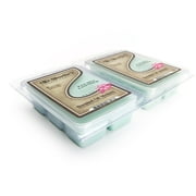 Iced Mint Lavender Wax Melts Multi Pack - 2 Highly Scented Bars - Made With Essential & Natural Oils - Fresh & Clean Air Freshener Cubes Collection