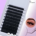 thumbnail image 2 of Eyelash Extensions C Curl Classic Lashes Soft Matte Dark Professional Eyelashes Extension Salon Use, 2 of 6