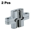 thumbnail image 2 of 2 Pack Hinge 180 Degree Invisible Folding Door Concealed Cross Hinges With Screw, 2 of 8