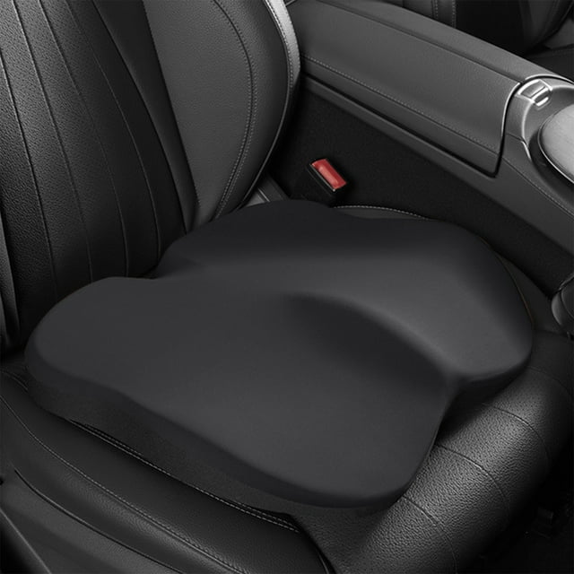 Cojín de asiento para coche con aumento de altura, almohadilla de engrosamiento para asiento de conductor, almohadilla para la suela, almohadilla para glúteos, soporte lumbar pequeño para uso en coche