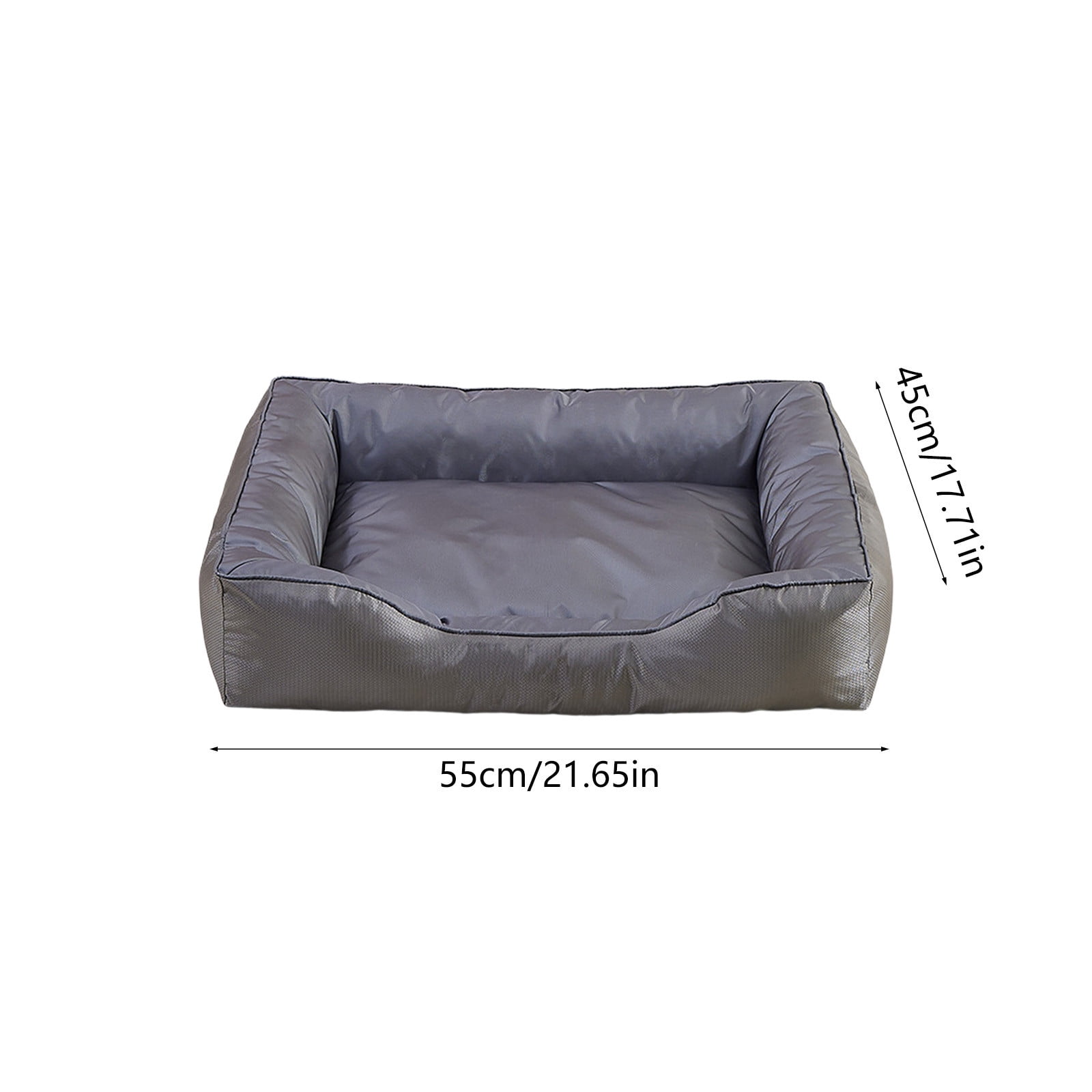 Nebwoak Waterproof Non-Slip Dog Bed, Washable 4-Season Pet Mat for Indoor/Outdoor Use, Portable Travel Sleeping Pad for Small Medium Dogs Cats, Grey 21.65"x17.72"