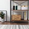 thumbnail image 6 of Bookshelf, 4-Tier Bookcase, Living Room Standing Unit Shelf, Stable Steel Frame, Bedroom, Office, Industrial Design, Rustic Brown, 6 of 8