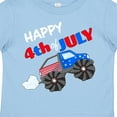 thumbnail image 4 of Inktastic Happy Fourth of July Monster Truck Boys or Girls Toddler T-Shirt, 4 of 5