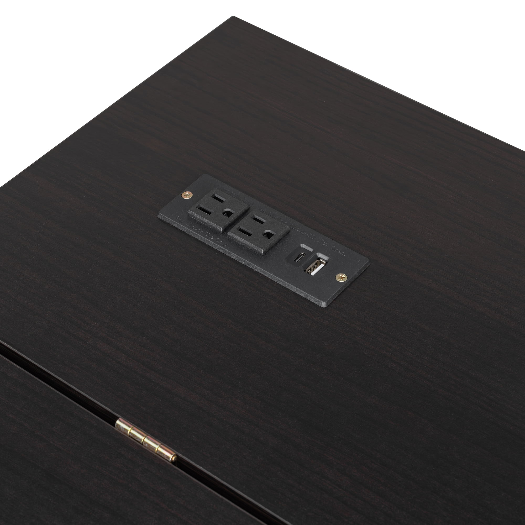 Full Size Murphy Bed with Large Drawers and Charging Station for Bedroom, Guest Room
