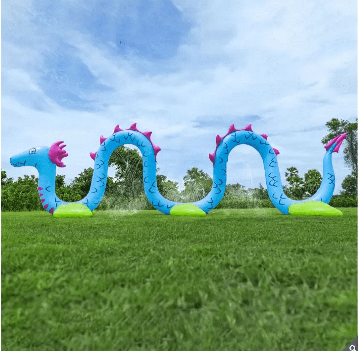 H20GO! 20ft Giant Sea Serpent Kids Inflatable Sprinkler (2+ Years)