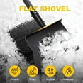 thumbnail image 4 of Multifunctional Garden Cleaning Shovel, Heavy-Duty Stainless Steel Flat Shovel with 54" Adjustable Handle for Weeding, Digging, Snow Removal, and Lawn Edging, Outdoor Spade Tool, 4 of 5