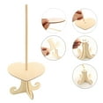 thumbnail image 3 of Soporte de madera para donas, soporte para donas, soporte de madera para decoración de pasteles, fiesta de cumpleaños, boda, paquete de 3 corazones, 3 of 5