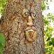 thumbnail image 4 of Cara de árbol estatua al aire libre anciano árbol abrazando corteza mueca decoración de rasgos faciales, 4 of 5